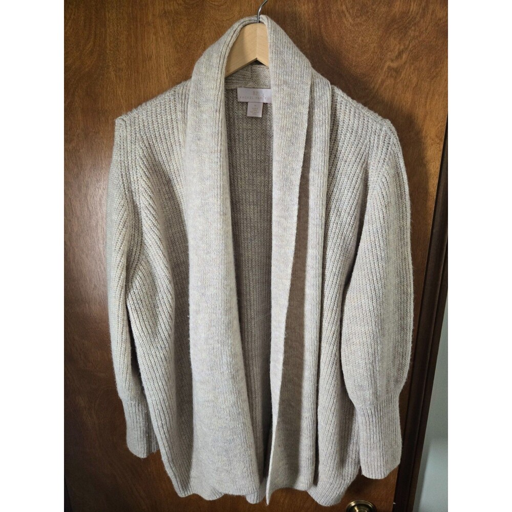 Rachel Parcell Oversized Open Front Cardigan Sweater Shawl Collar Size Medium
